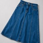 ART.3872 | FALDA 3/4 AZUL CINTURA ELASTICA