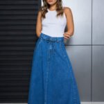 ART.3869 | POLLERA LARGA CON LAZO