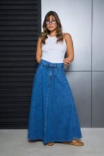 ART.3869 | POLLERA LARGA CON LAZO