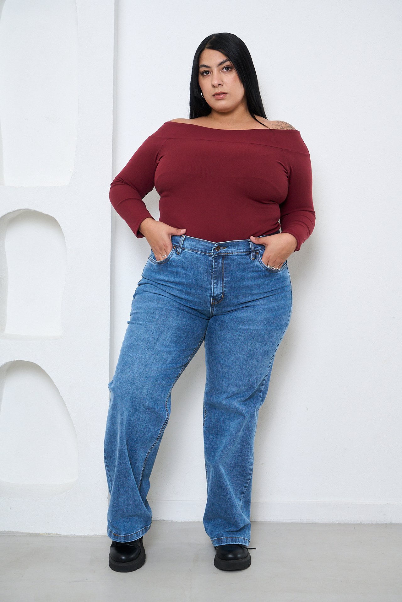 1 Curva ART.2155 | WIDE LEG NEVADO ELASTIZADO - Imagen 1