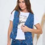 ART.166 | CHALECO DENIM AZUL