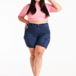 ART.273 | SHORT BERMUDA CON CARGO AZUL