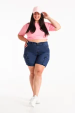 ART.273 | SHORT BERMUDA CON CARGO AZUL
