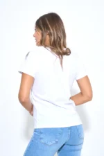 ART.4056 | REMERA BLANCA CON STRASS - Imagen 2