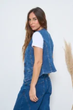 ART.166 | CHALECO DENIM AZUL - Imagen 2