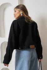 ART.159 | CAMPERA CROP NEGRO CLASICO - Imagen 2
