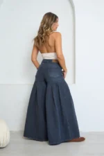 ART.3816 | WIDE POLLERA GRIS AZULADO - Imagen 2