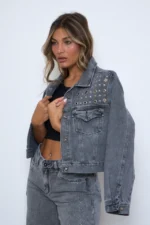ART.172 | CAMPERA MOM GRIS TACHAS - Imagen 3