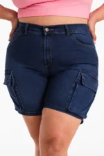 ART.273 | SHORT BERMUDA CON CARGO AZUL - Imagen 3