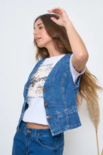 ART.166 | CHALECO DENIM AZUL - Imagen 4