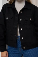 Curva ART.162 | CAMPERA MOM CLÁSICO NEGRO - Imagen 4
