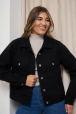 Curva ART.162 | CAMPERA MOM CLÁSICO NEGRO - Imagen 5