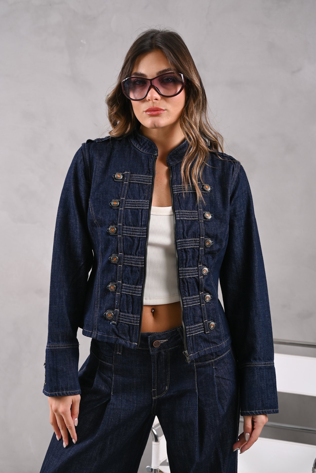 1 ART.180 | CHAQUETA NAPOLEÓN AZUL ESTATICO - Imagen 1