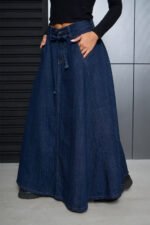 ART.3880 | POLLERA AZUL ESTATICO C/LAZO - Imagen 3