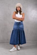 ART.3895 | POLLERA FRUNCIDA NEVADO