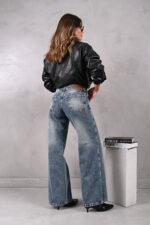 ART.3882 | WIDE LEG OXIDO CON STRASS MARRON - Imagen 2