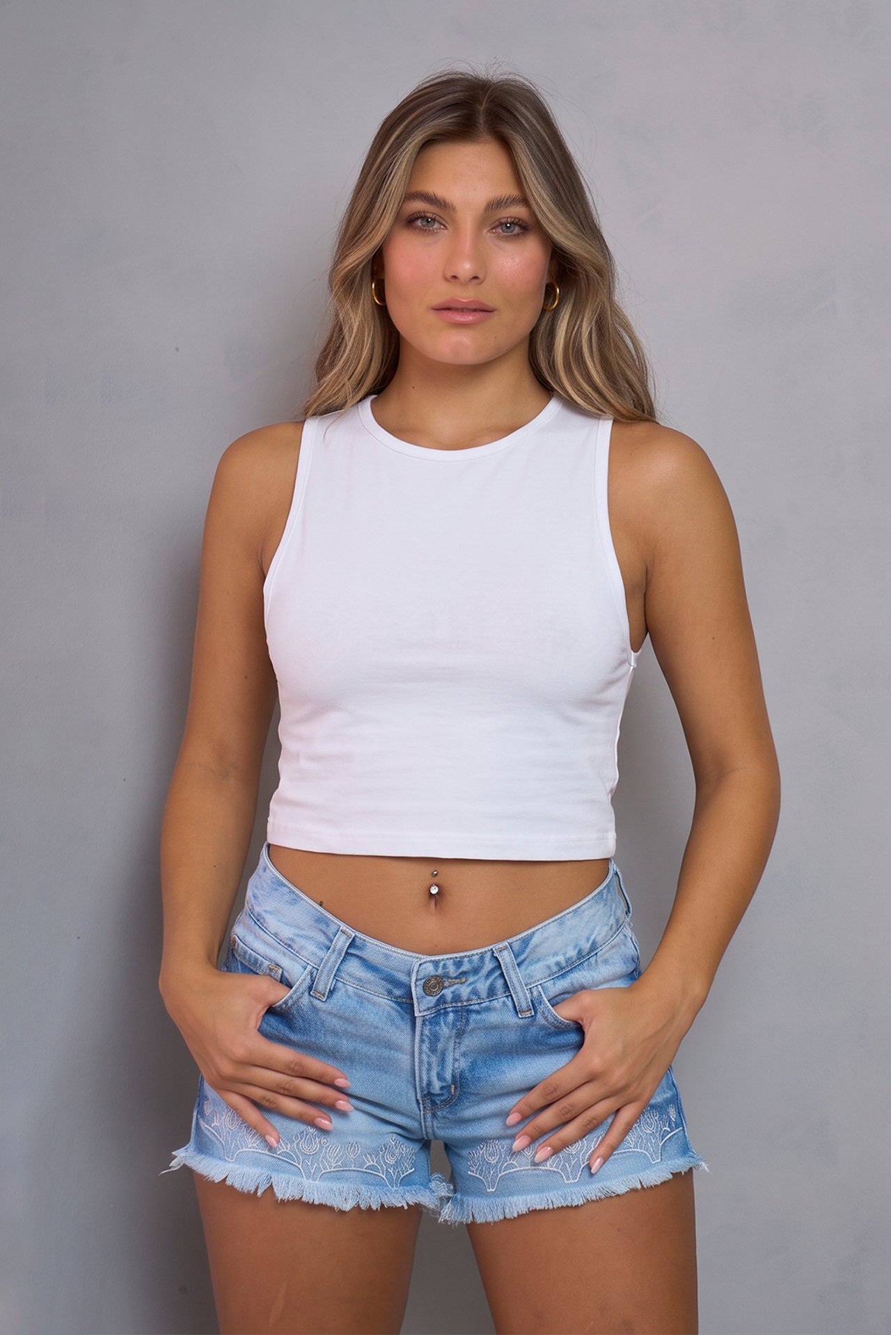 1 ART.3808 | SHORT BORDADO RIGIDO - Imagen 1