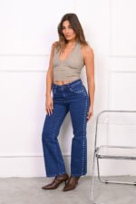ART.3916 | WIDE AZUL CON TACHAS ELASTIZADO