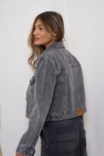ART.160 | CAMPERA CROP GRIS NEVADO - Imagen 2