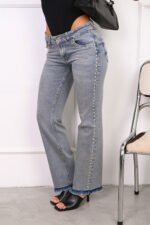 ART.3913 | WIDE VAINILLA CON TACHAS ELASTIZADO - Imagen 3