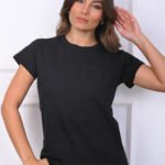 ART.4066 | REMERA NEGRO CON STRASS