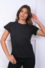 ART.4066 | REMERA NEGRO CON STRASS
