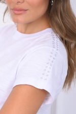 ART.4065 | REMERA BLANCA CON STRASS - Imagen 2