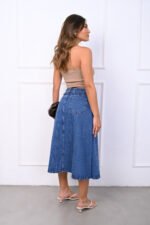 ART.3935 | POLLERA AZUL RAYADO - Imagen 2